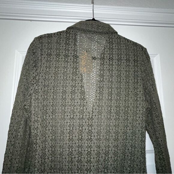 New, Natural Life Button Down Long Sleeve Lace Blouse Shirt Top - Picture 11 of 12